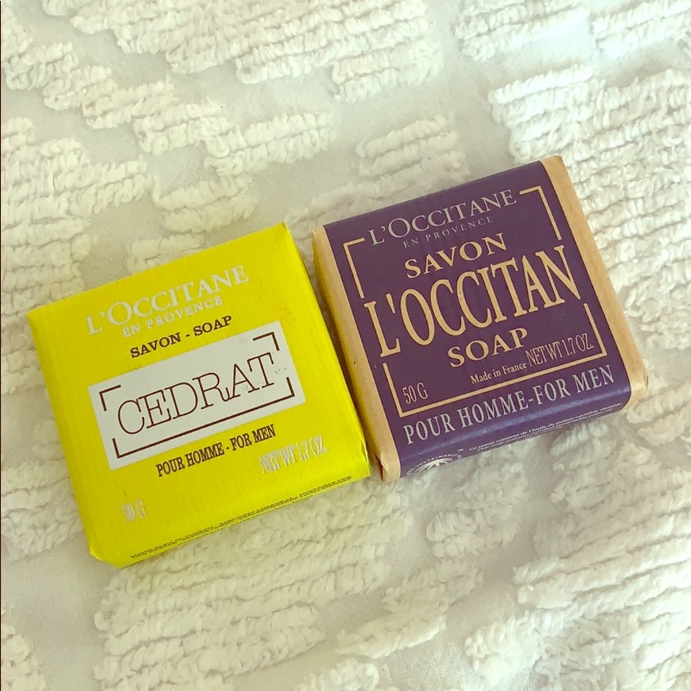 LOCCITANE 2 pack of men’s soap NEW